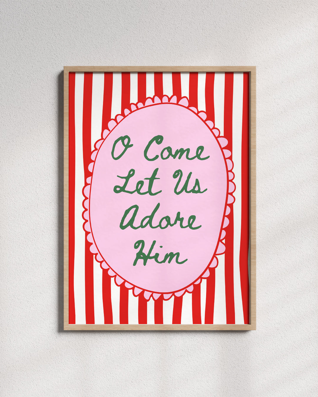 O Come Let Us Adore Him - Wall Art