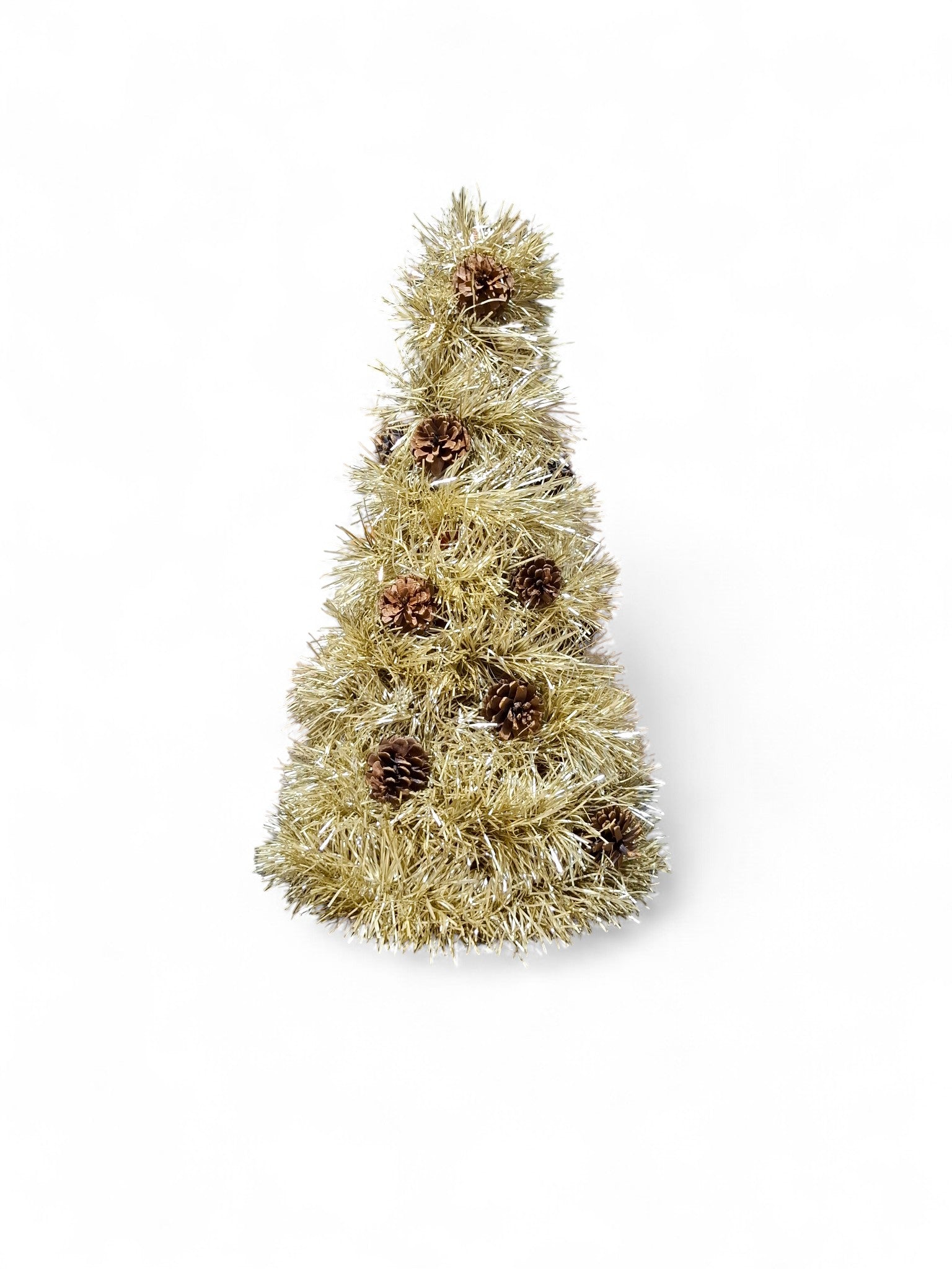 Gold Pinecone Christmas Tree