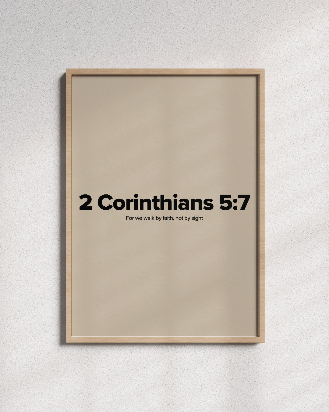 We Walk By Faith - Wall Art