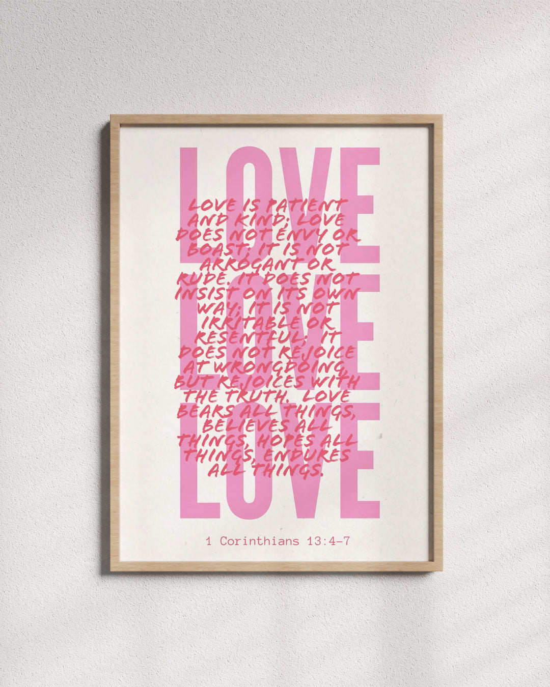 Love Is Patient - Wall Art