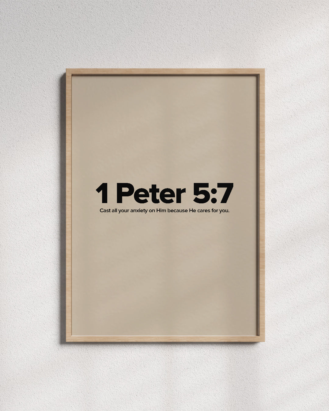 1 Peter 5:7 - Wall Art
