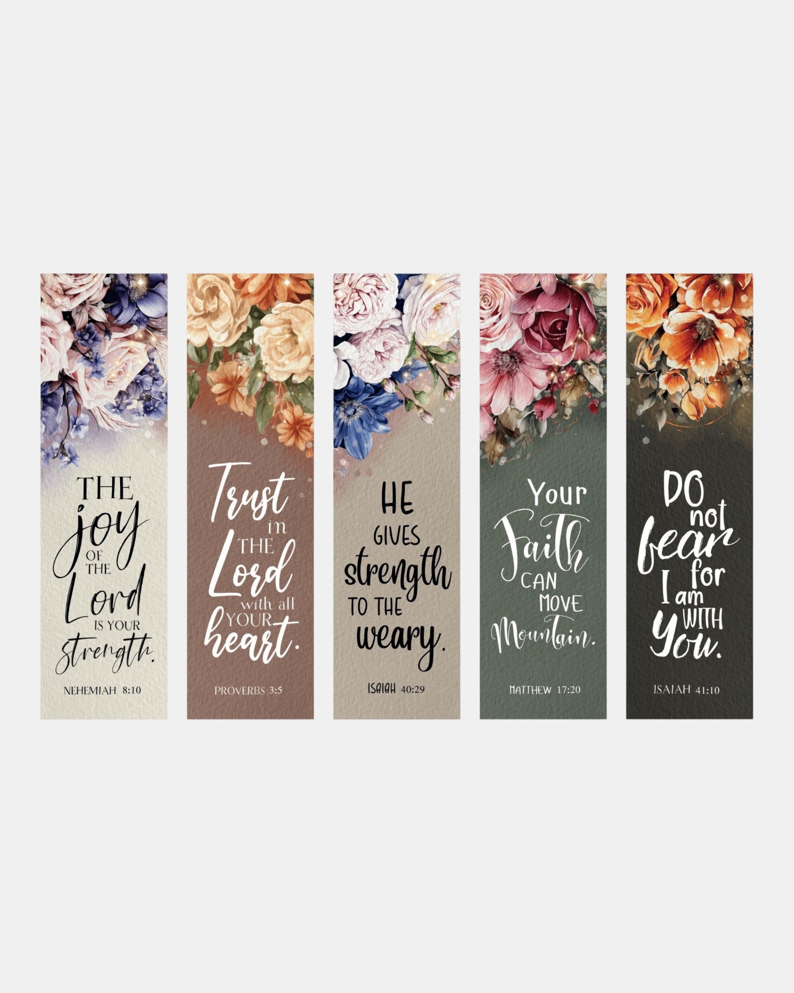 Strong & Courageous Bookmark Set