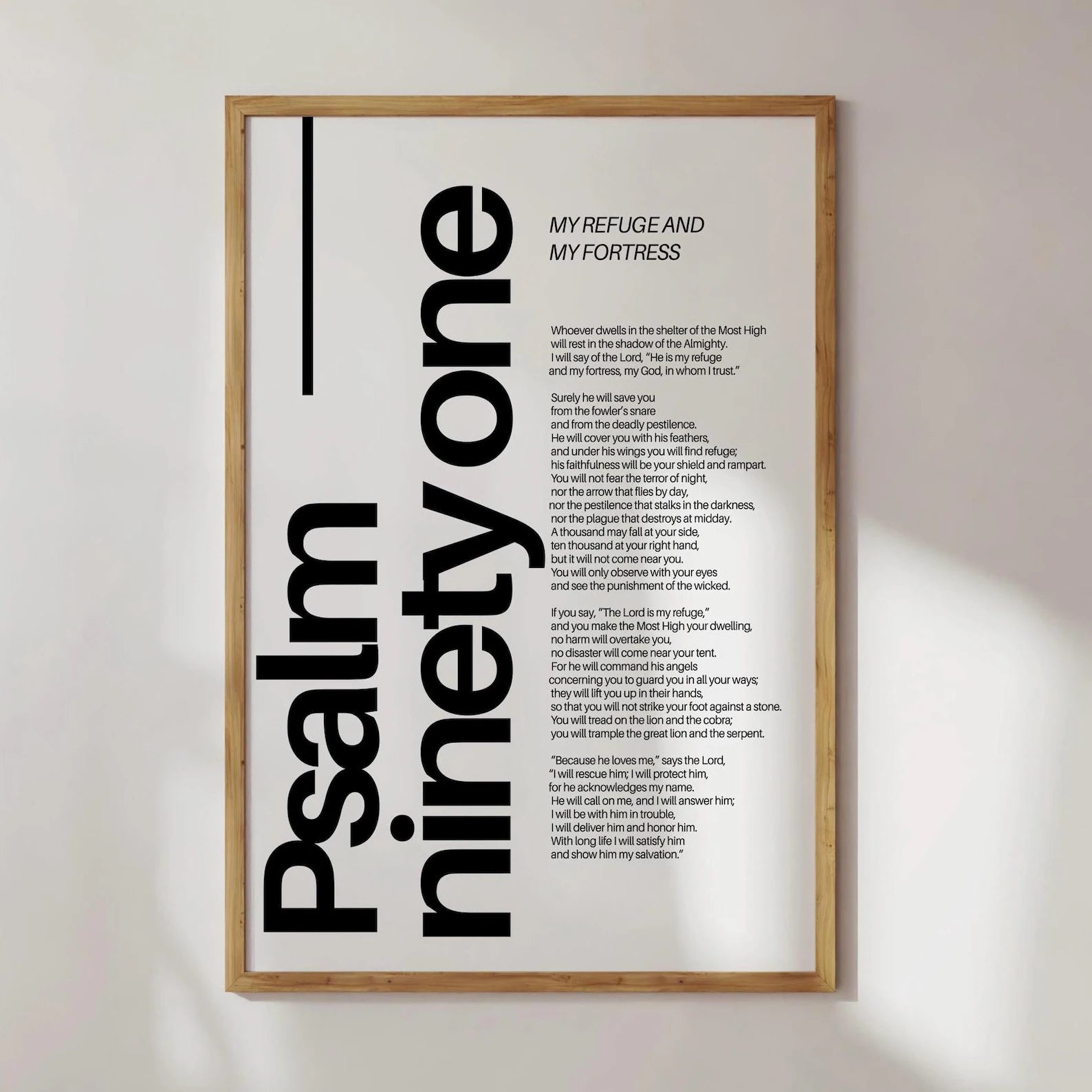 Psalm 91 - Wall Art