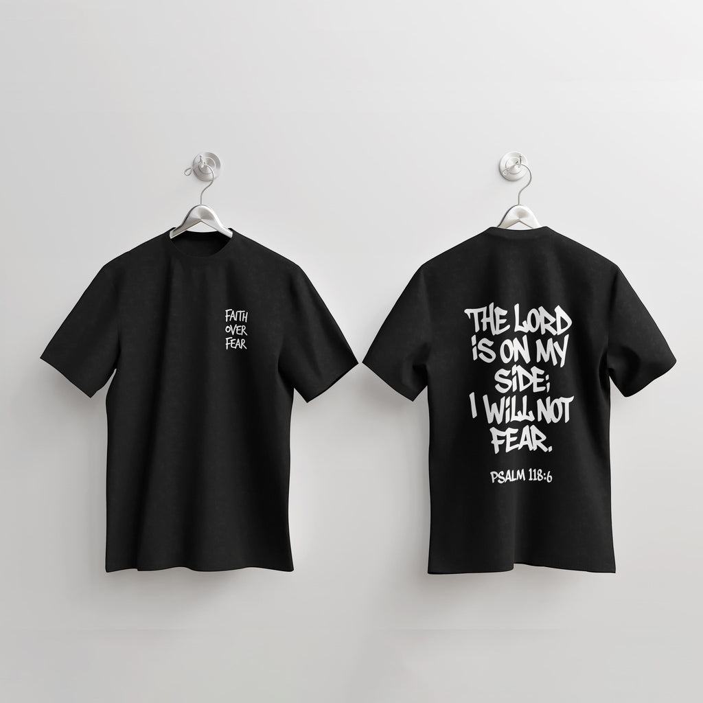 Revel black cotton t-shirt with white text