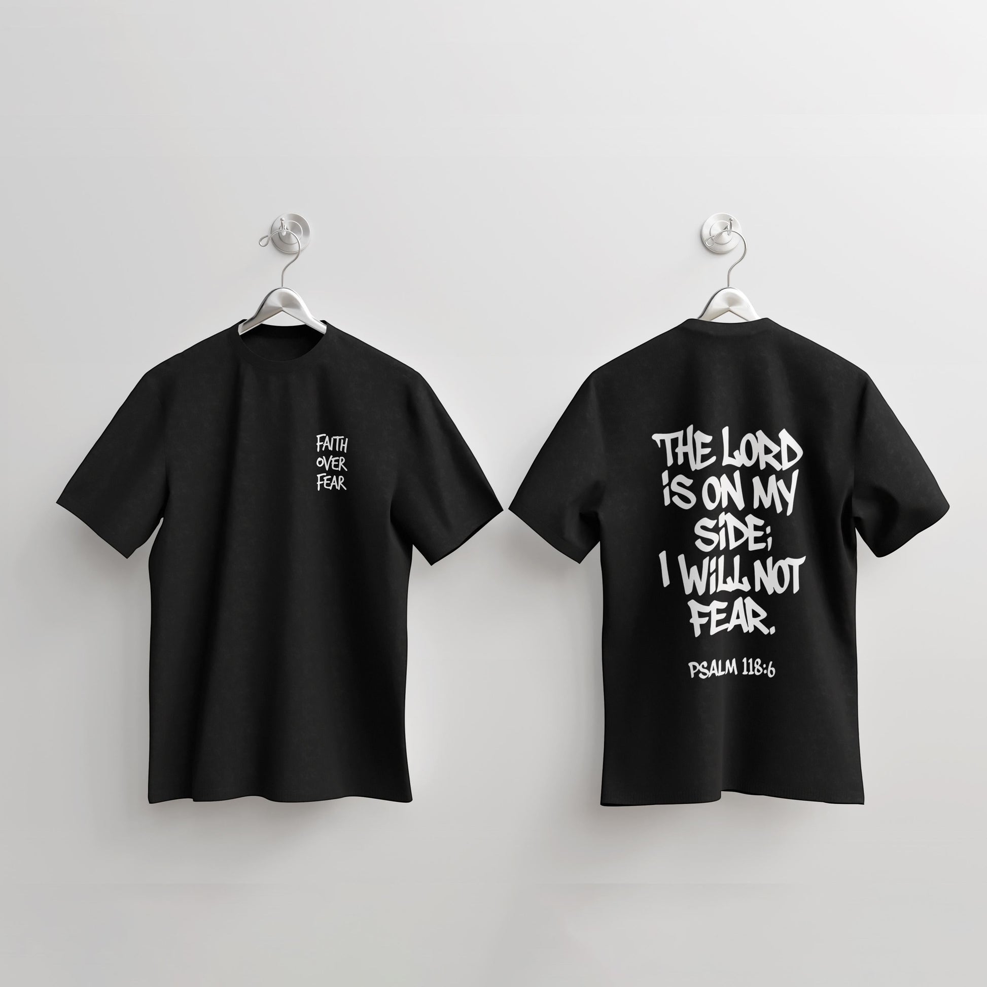 Revel black cotton t-shirt with white text